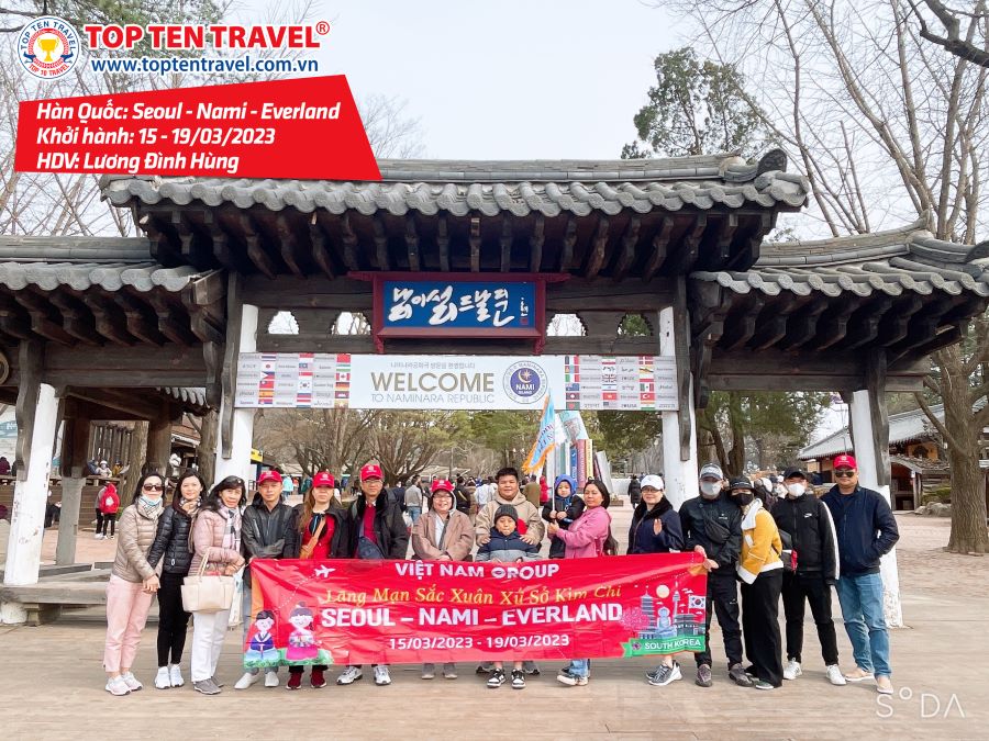 Tổng hợp hình đoàn tour du lịch khởi hành tháng 3 tại Top Ten Travel
