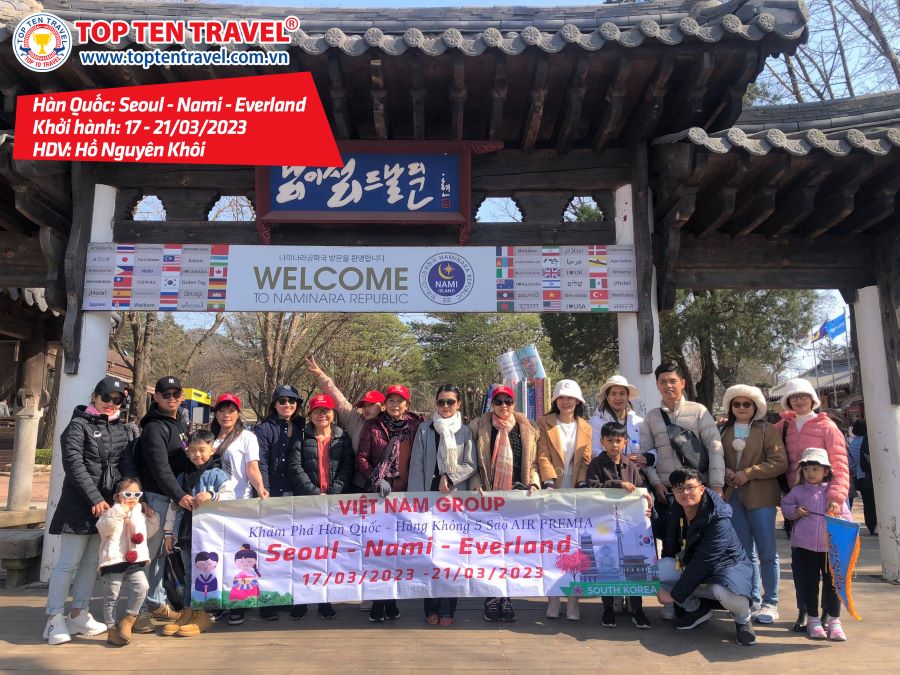 Tổng hợp hình đoàn tour du lịch khởi hành tháng 3 tại Top Ten Travel