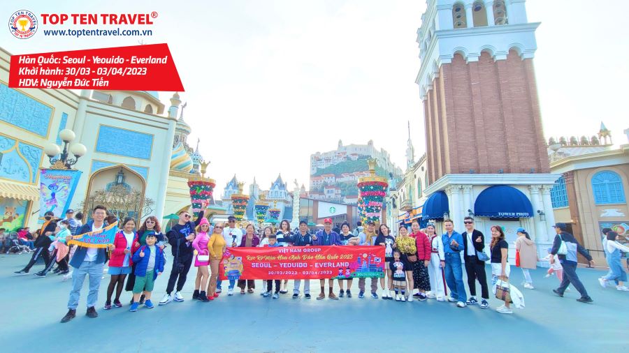 Tổng hợp hình đoàn tour du lịch khởi hành tháng 3 tại Top Ten Travel