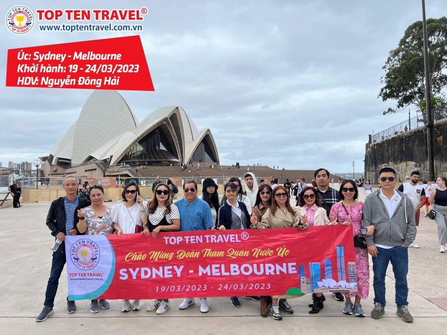 Tổng hợp hình đoàn tour du lịch khởi hành tháng 3 tại Top Ten Travel