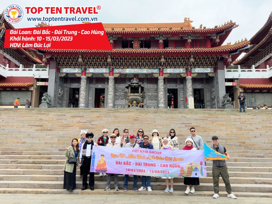 Tổng hợp hình đoàn tour du lịch khởi hành tháng 3 tại Top Ten Travel