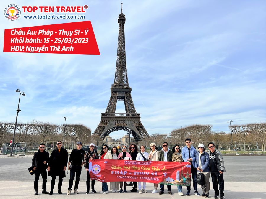 Tổng hợp hình đoàn tour du lịch khởi hành tháng 3 tại Top Ten Travel