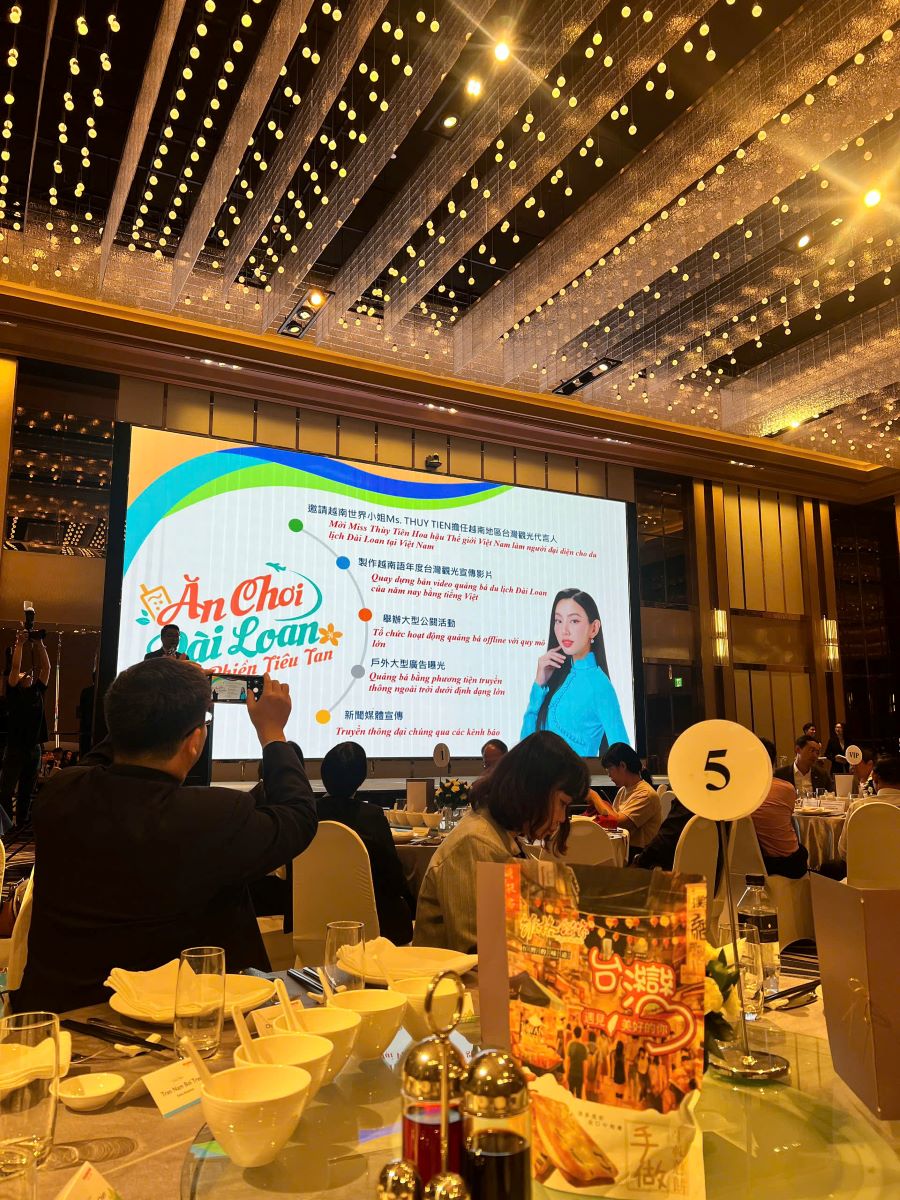 Hoa Hậu Nguyễn Thúc Thùy Tiên là người đại diện cho du lịch Đài Loan tại Việt Nam trong năm 2024