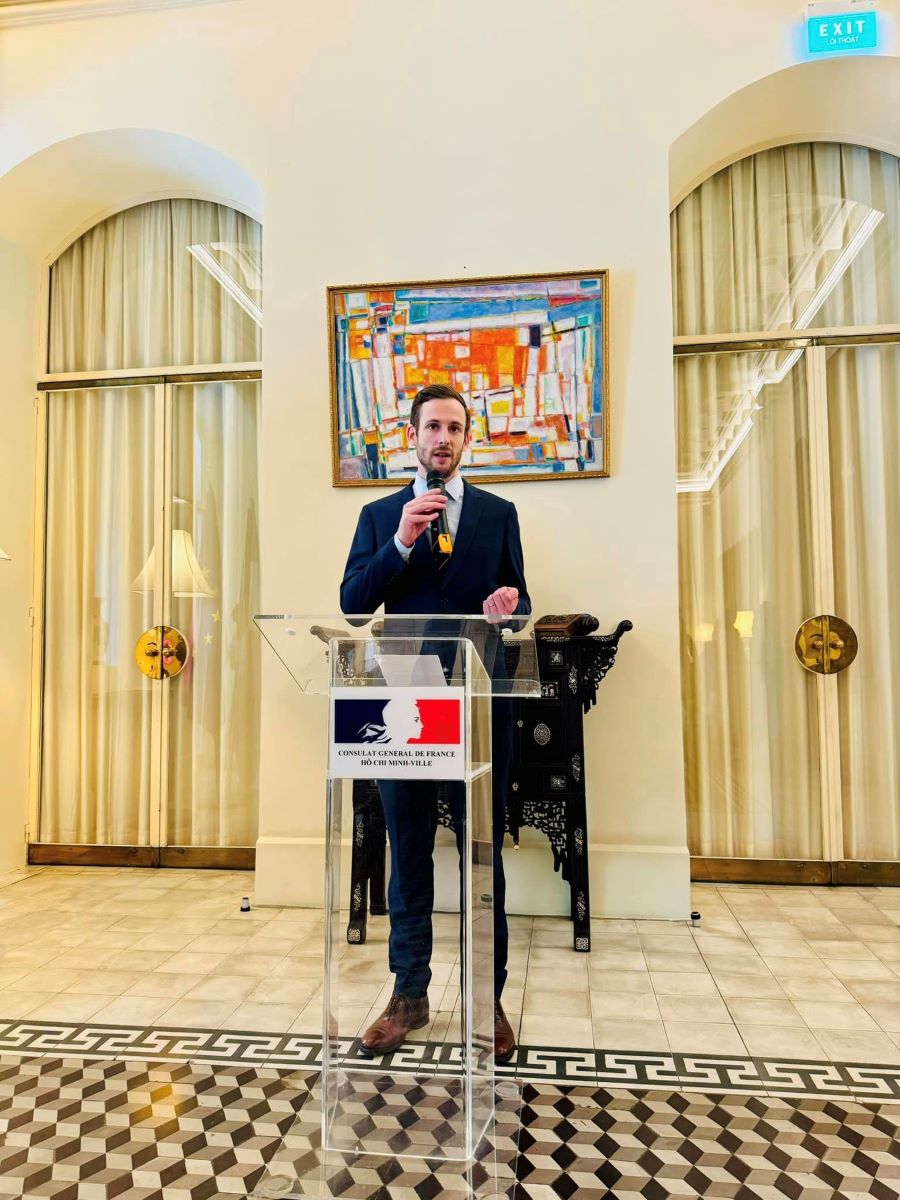 Đại diện Lãnh Sự Quán Pháp phát biểu tại hội nghị