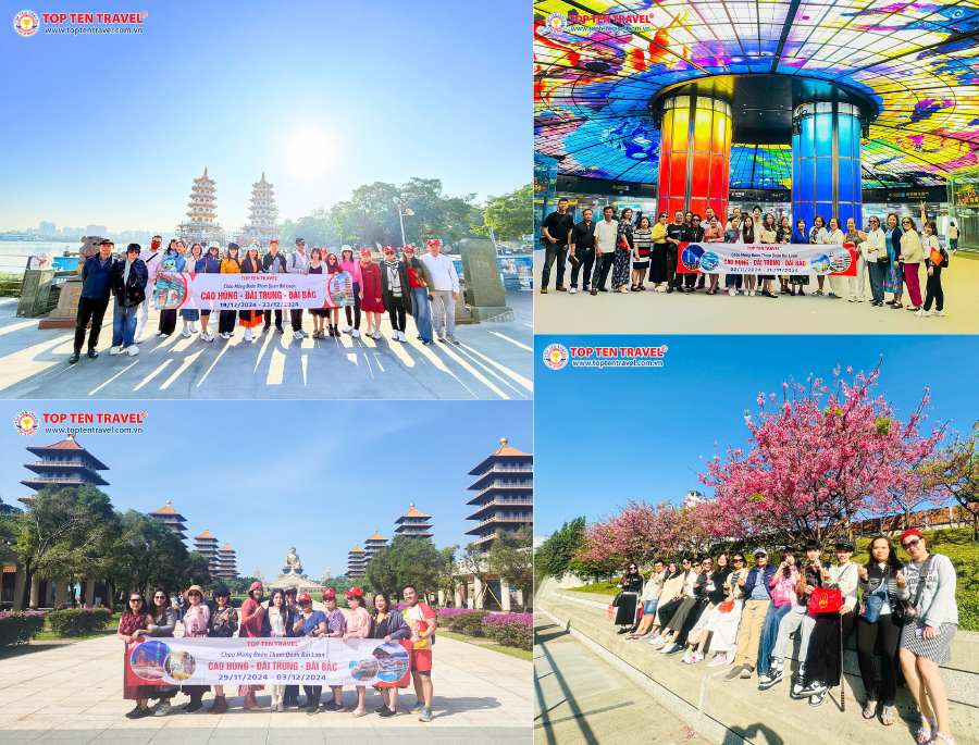Các đoàn khách du lịch khám phá Đài Loan của Top Ten Travel
