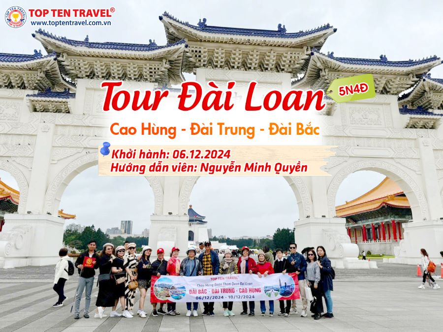 Tổng hợp hình đoàn tour Đài Loan khởi hành vào tháng 12/2024