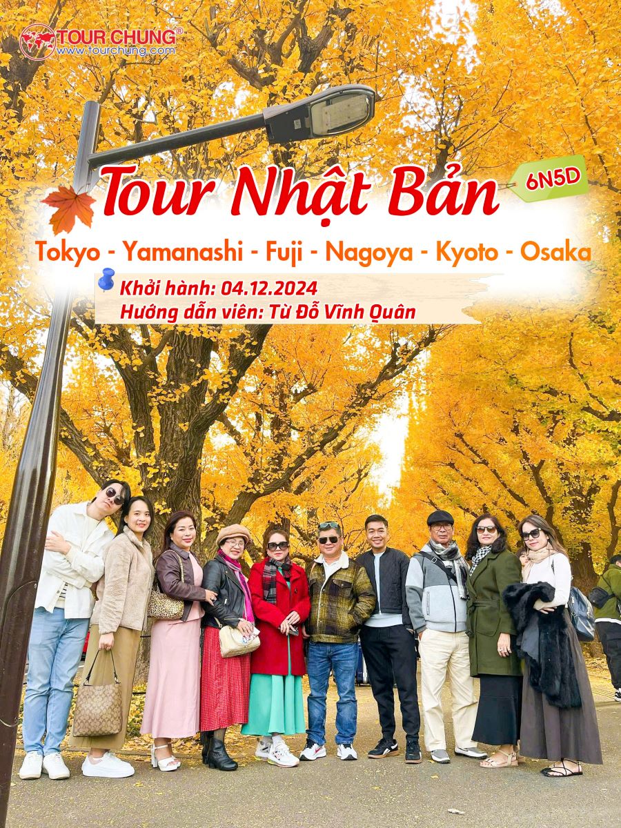 Tổng hợp hình đoàn tour Nhật Bản khởi hành vào tháng 12/2024