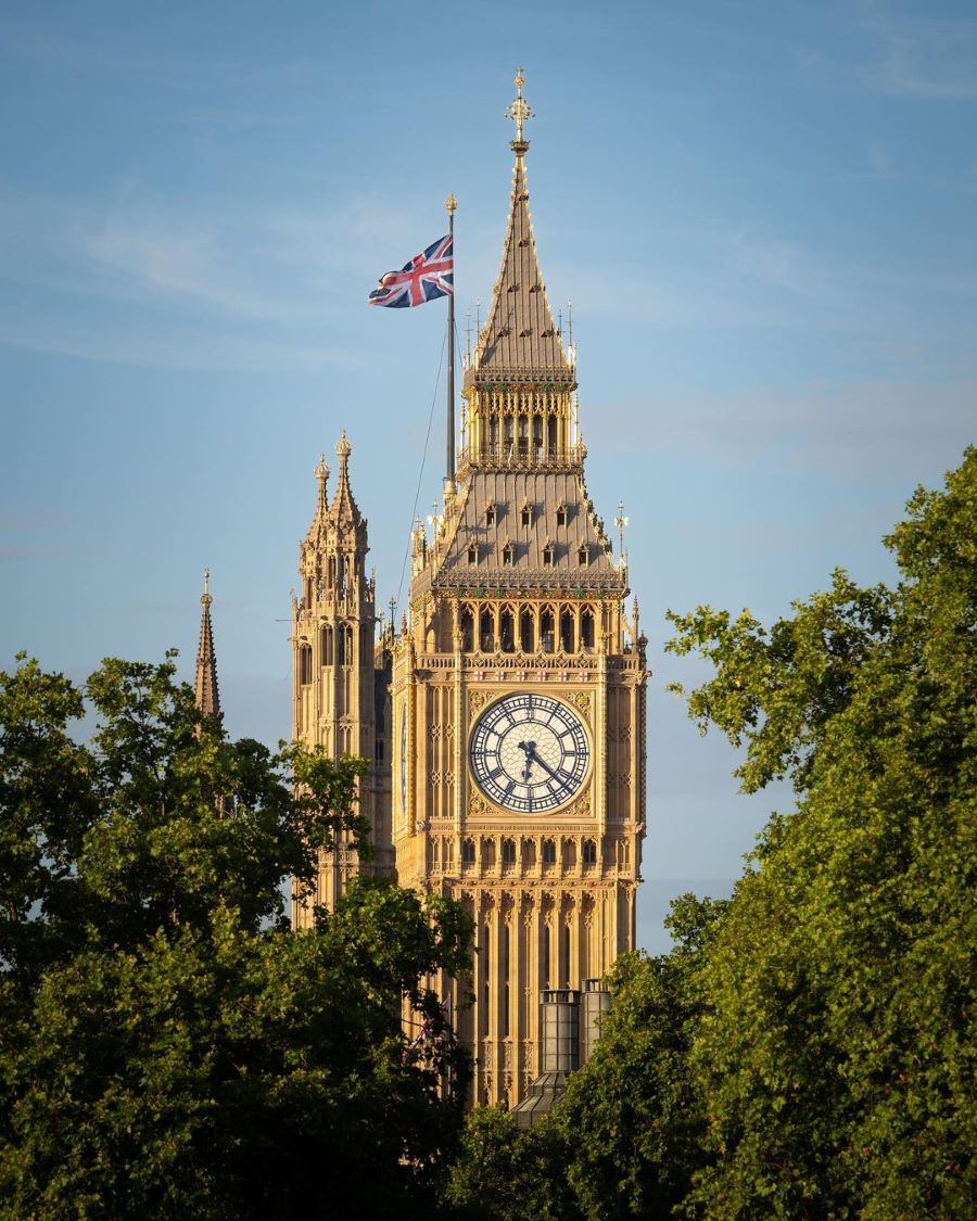 Tháp đồng hồ Big Ben - Biểu tượng lừng danh nước Anh