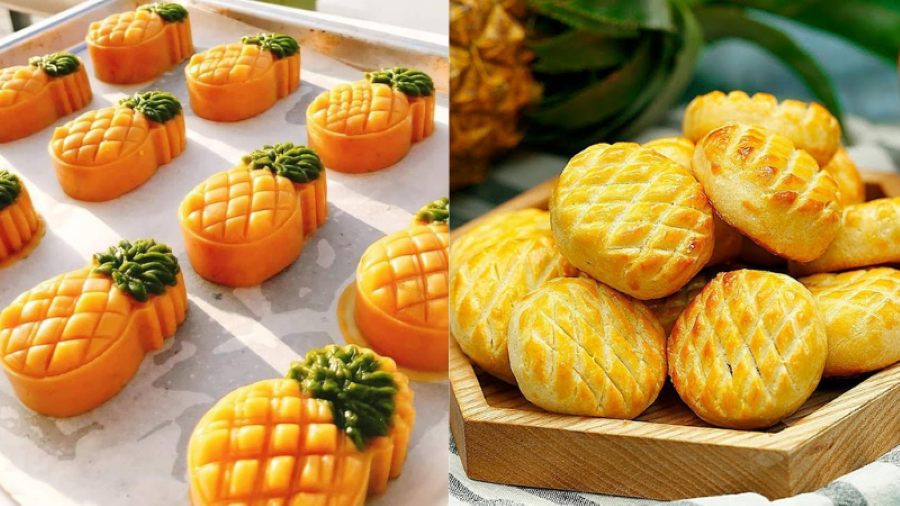 Bánh dứa Đài Loan sau khi nướng sở hữu vẻ ngoài khá đẹp mắt