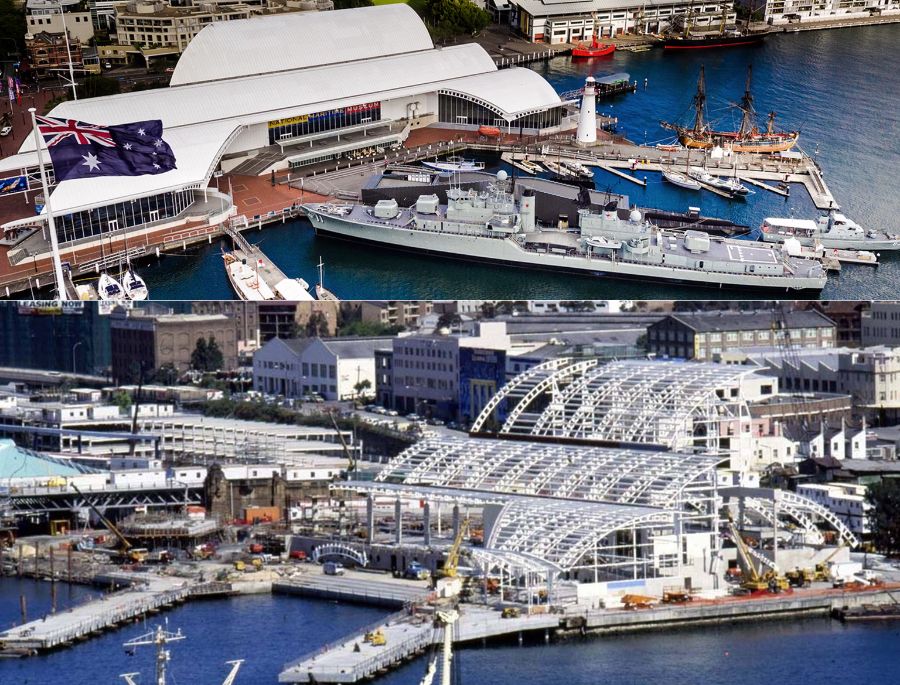 Quá trình xây dựng của bảo tàng Hàng Hải Quốc Gia Úc từ lúc bắt đầu cho đến ngày nay