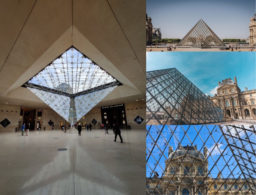 Cận cảnh thiết kế của kim tự tháp kính nổi tiếng tại Paris