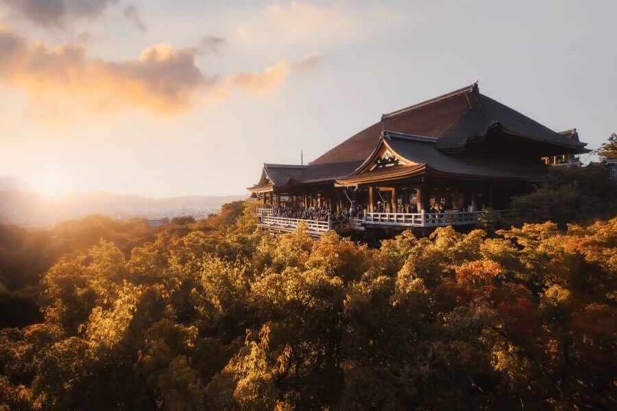 Chùa Kiyomizu-der từng được UNESCO công nhận là Di sản Văn hóa Cố đô Kyoto