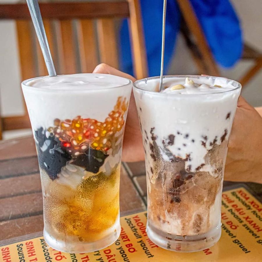 Chè xoa xoa hạt lựu đặc biệt được yêu thích vào những ngày hè oi ả nhờ công dụng giải nhiệt tuyệt vời