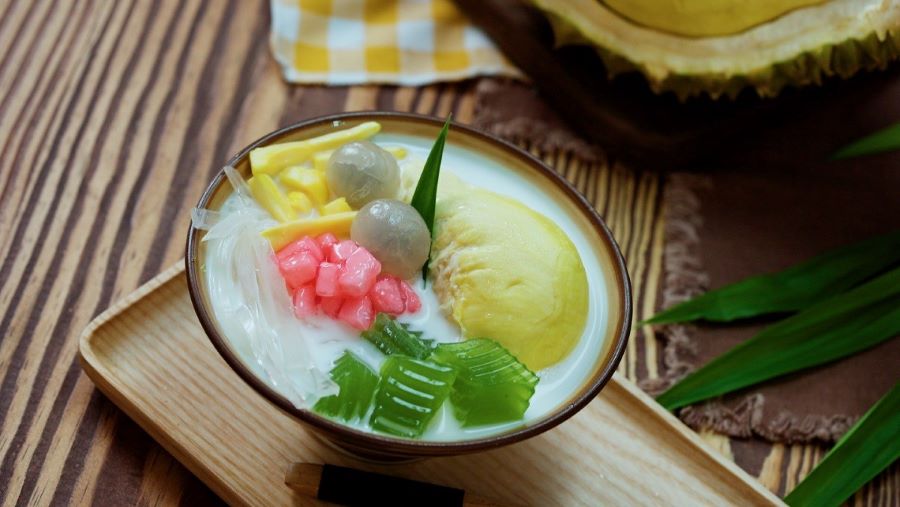 Chè sầu riêng có vị thơm ngọt béo bùi đậm đà, chỉ cần ăn một lần là nhớ mãi không quên