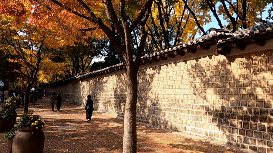 Con đường tường đá tại cung điện Deoksugung sở hữu vẻ tĩnh lặng đến khó tin