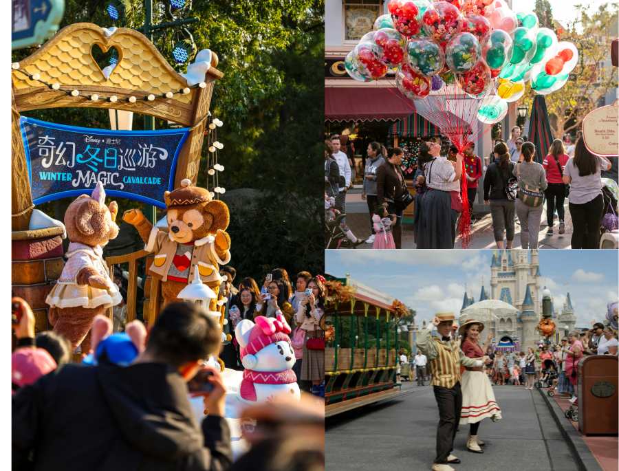 Các nhân vật Disney xuất hiện tại các góc phố, tạo nên những khoảnh khắc bất ngờ