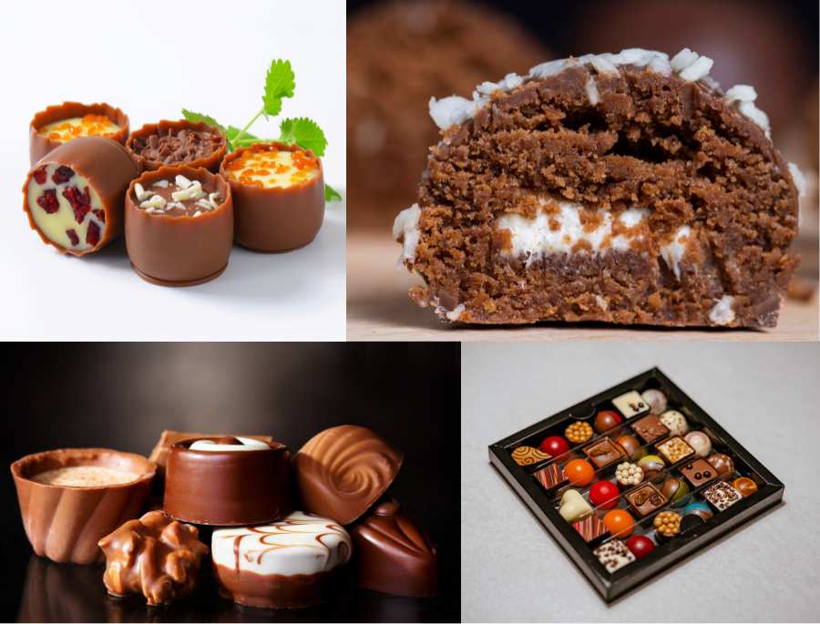 Điều làm nên sự đặc biệt của Praline chính là phần nhân vô cùng đa dạng