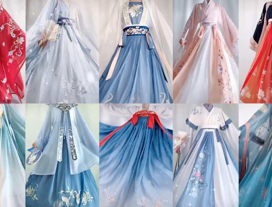 Các trang phục cổ trang trung quốc có sự đa dạng về mẫu mã, kiểu cách