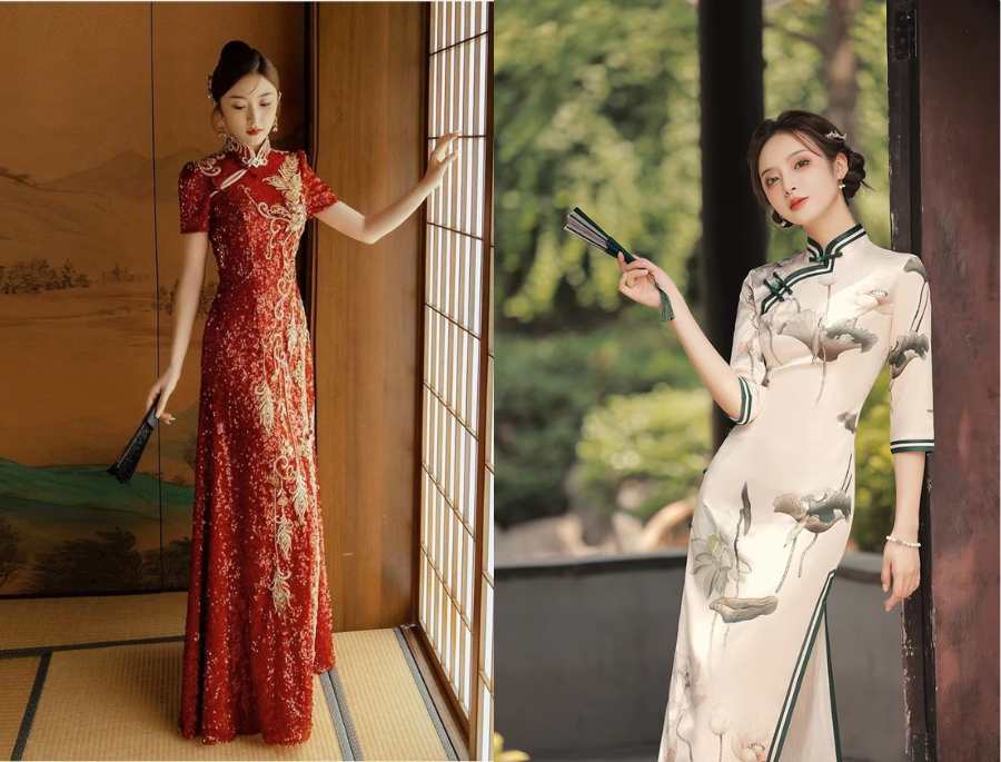 Ngày nay các mẫu sườn xám đã được biến tấu để phù hợp hơn với nhiều thời điểm