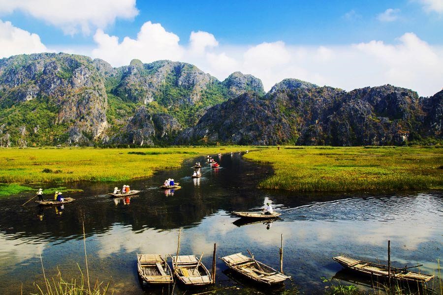 Khung cảnh yên bình của Ninh Bình