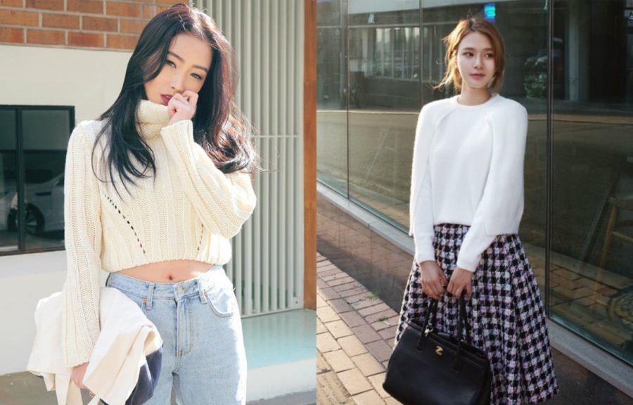 Áo len mix cùng chân váy sẽ là sự lựa chọn hoàn hảo cho mùa thu năm nay