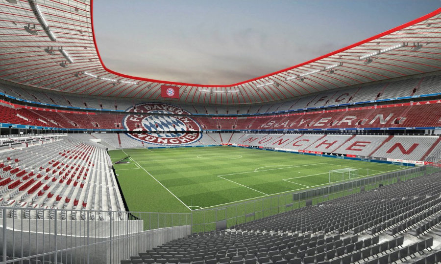Sân vận động Allianz Arena, nơi được mệnh danh là 