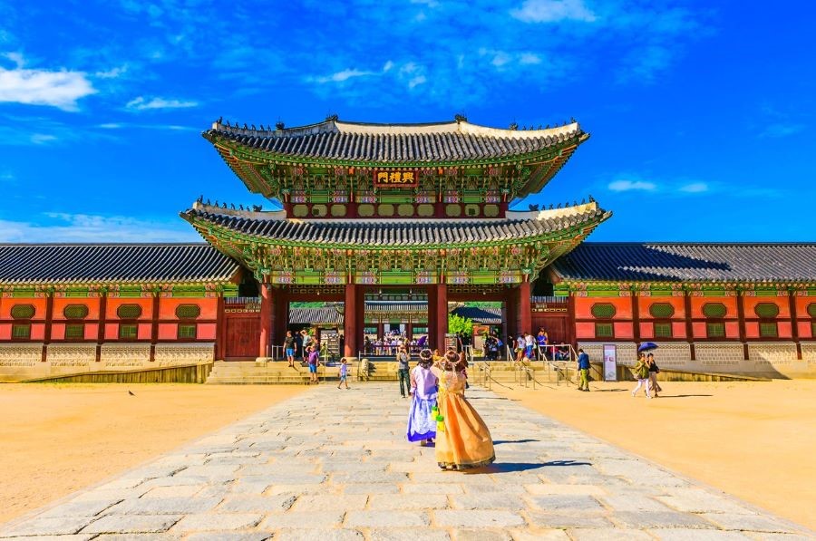 Toàn cảnh cung điện Gyeongbokgung hay còn gọi là Cung Cảnh Phúc