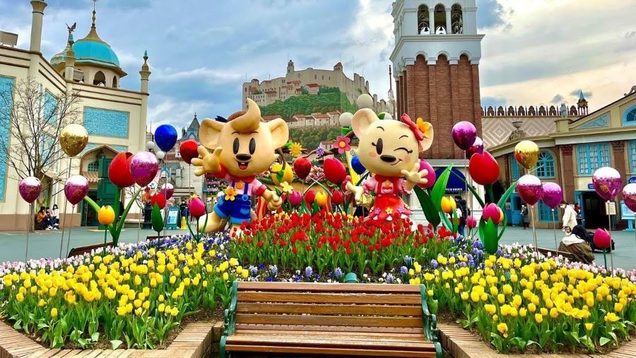 Công viên giải trí Everland là khu vui chơi giải trí nổi tiếng ở Hàn Quốc