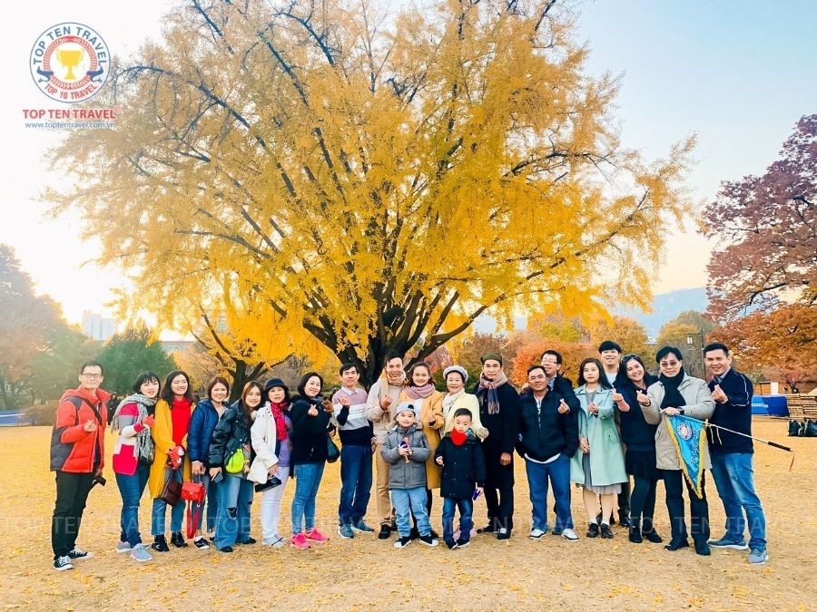 Đoàn khách Top Ten Travel tham quan và khám phá Hàn Quốc