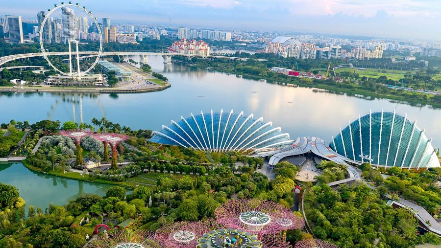 Singapore sở hữu nhiều công trình kiến trúc có tính biểu tượng cao