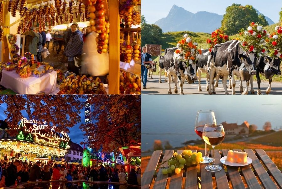 Đến Thuỵ Sĩ vào mùa thu thì đừng bỏ lỡ các dịp lễ hội tại đây