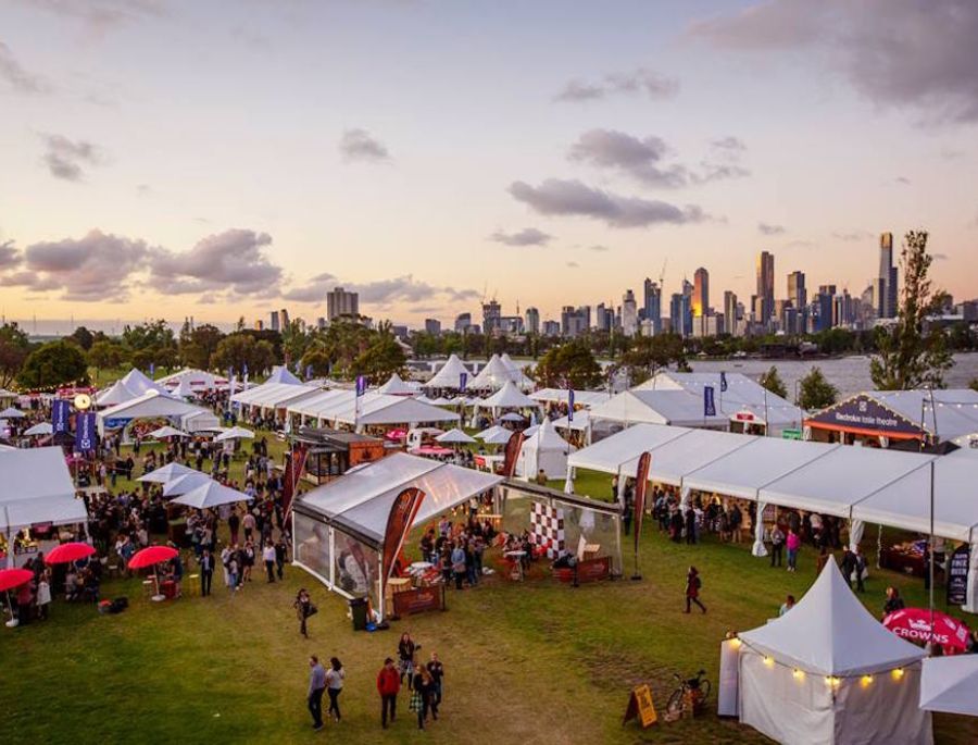 Lễ hội ẩm thực Taste of Melbourne có diện tích rộng lớn