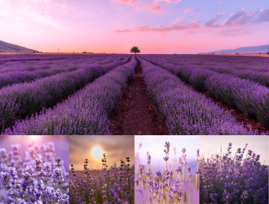 Toàn bộ Bridestowe ngập tràn sắc tím mỗi khi mùa hoa oải hương tới