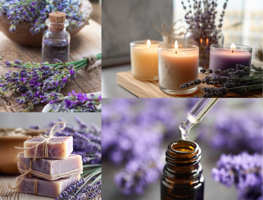 Một số các sản phẩm được chế tác từ hoa oải hương