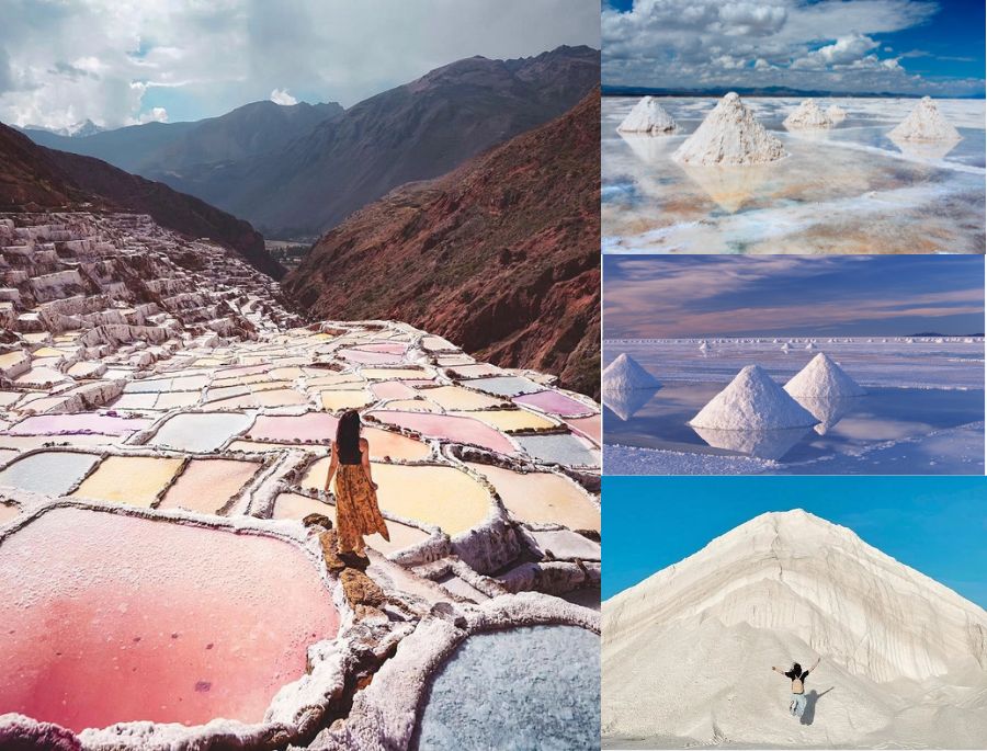 Các cánh đông muối tại Châu Âu mang vẻ đẹp độc đáo với nhiều kiểu dáng khác lạ