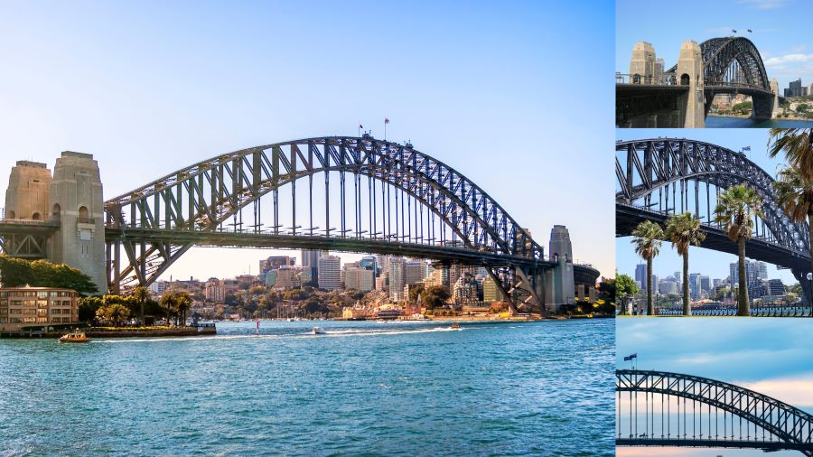 Cầu Cảng Sydney được thiết kế theo kiểu dáng mái vòm đặc trưng, nối liền 2 bờ thành phố Sydney và North Shore