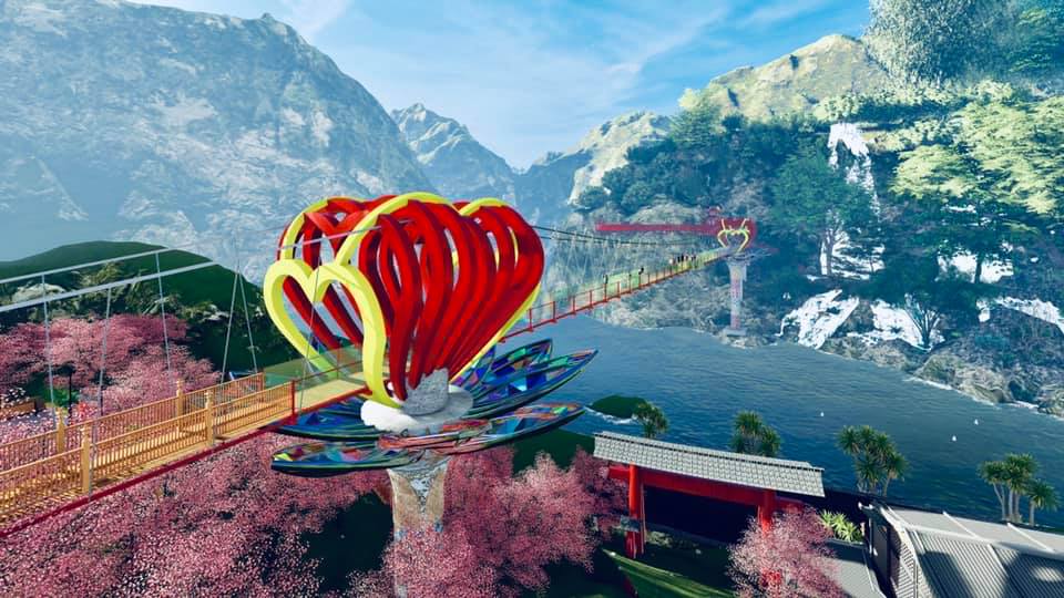 "Cầu kính tình yêu" đẹp xuất thần ở Mộc Châu 