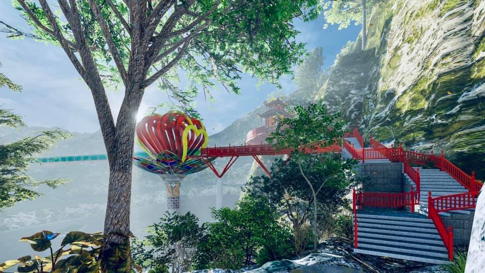 "Cầu kính tình yêu" đẹp xuất thần ở Mộc Châu 