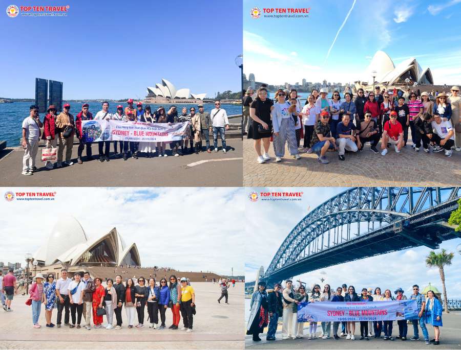 Đoàn khách Top Ten Travel tham gia Tour du lịch Úc Mono Sydney (5 ngày 4 đêm)