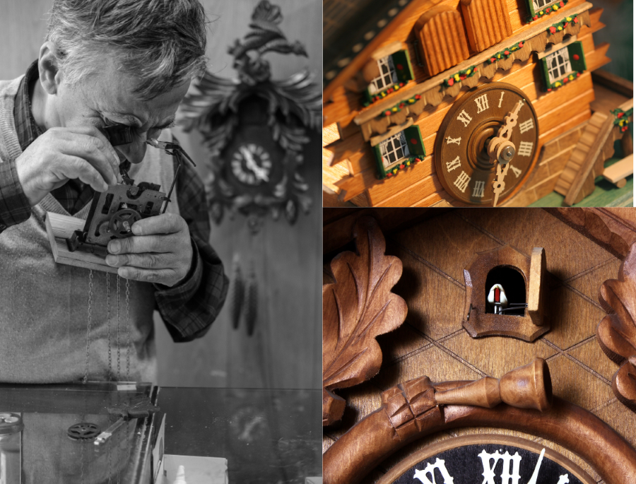 Đồng hồ cuckoo được chế tác bởi người thợ đồng hồ Franz Kettler ở làng Triberg