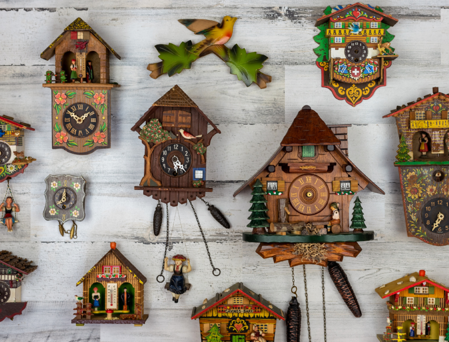 Những chiếc Đồng hồ Cuckoo có mẫu mã và kiểu dáng đa dạng