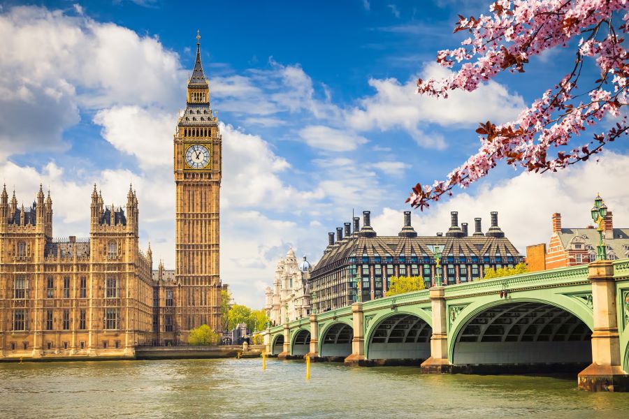 Khung cảnh thủ đô London ngập trong sắc màu rực rỡ của muôn vàn loài hoa vào những ngày xuân 