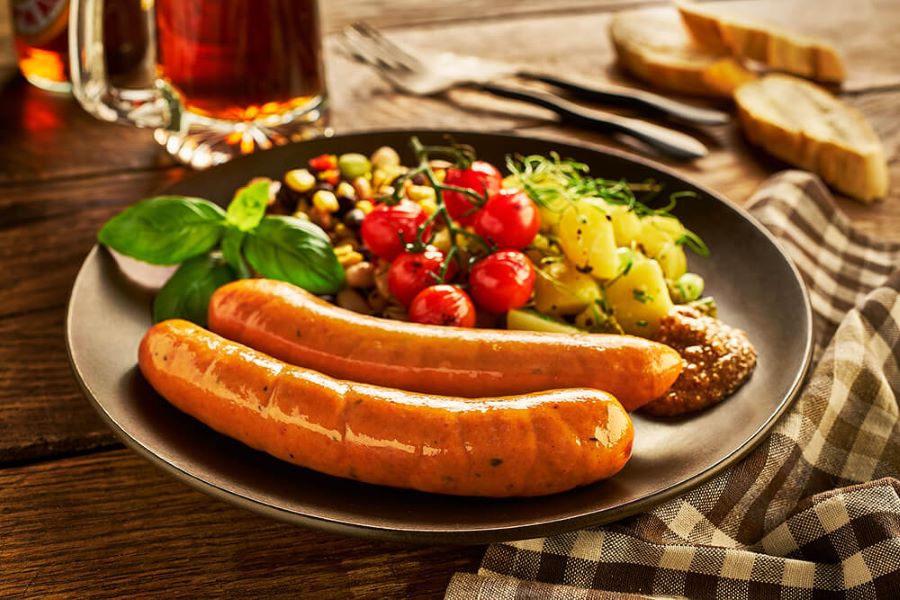 Bockwurst của Frankfurt được đánh giá là một trong những loại xúc xích thơm ngon đáng để thử nhất tại Đức 