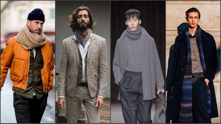 Khăn quàng cũng là phụ kiện được nam giới cực kỳ yêu thích