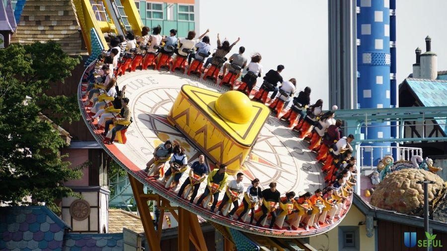 Everland có rất nhiều trò chơi mạo hiểm thu hút du khách