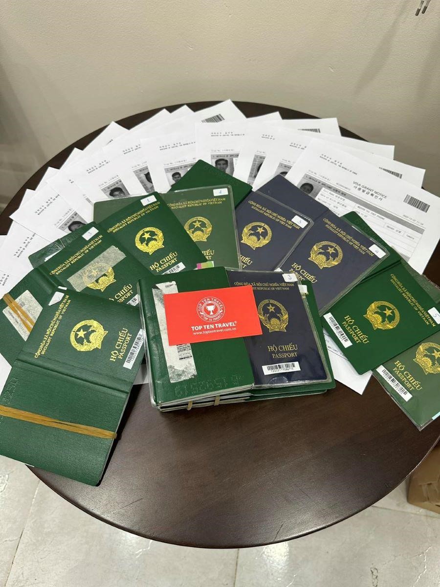 Visa du lịch Hàn Quốc được Top Ten Travel hỗ trợ hoàn thiện hồ sơ