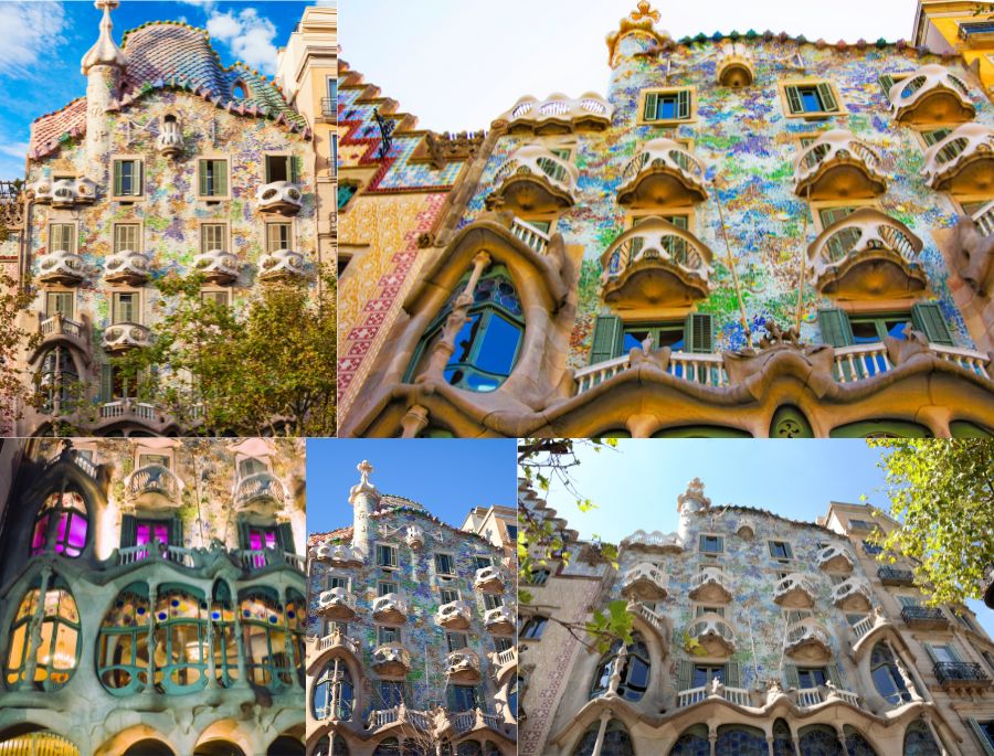 Tòa nhà Casa Batlló nổi tiếng với kiểu dáng vô cùng đặc biệt