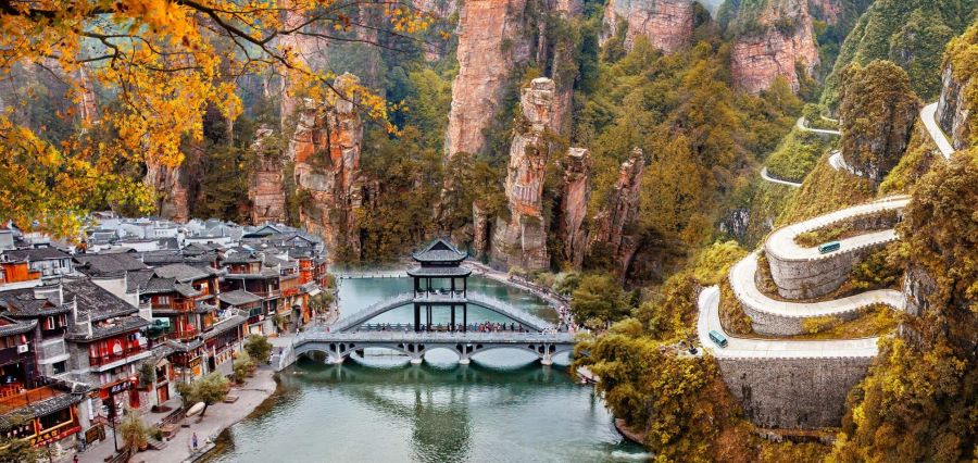 Vẻ đẹp cổ kính của Trung Quốc vào mùa thu