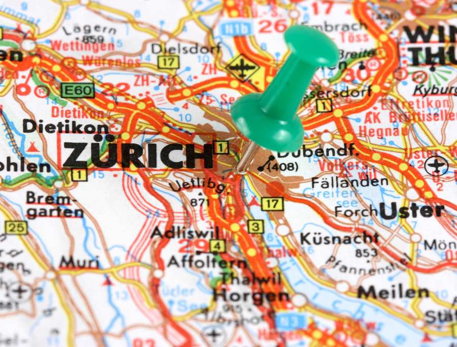 Vị trí địa lý của Zurich ảnh hưởng rất lớn đến khí hậu của thành phố này