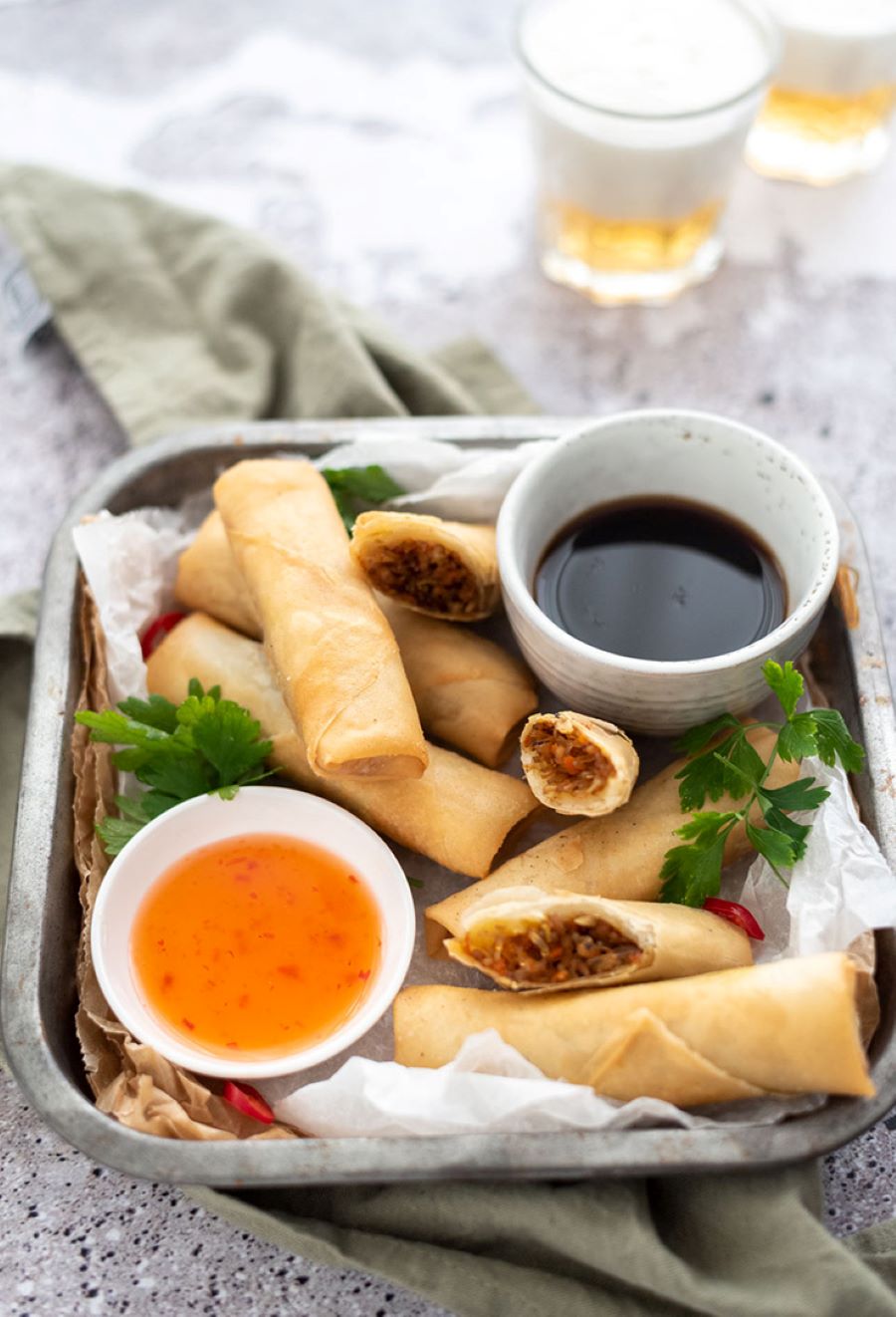 Vietnamese Loempia là một món ăn đặc biệt vì nó khá giống món chả giò của Việt Nam